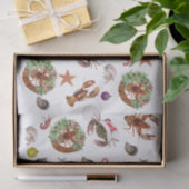 Zeekust Schaaldieren Lobster Crab Kerstmis Tissuepapier (Geschenk)