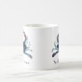 Zeekust van de zee-blauwe krab koffiemok (Center)