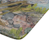 Zeekust van kustwateren Zee Life Eel Fish Coral Ma Snijplank (Hoek)