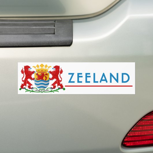 Zeeland Bumpersticker (Op auto)