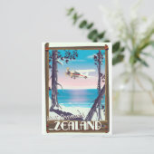 Zeeland Denemarken reisposter Briefkaart (Staand voorkant)