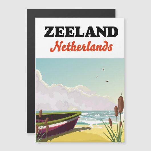 Zeeland Nederland strand reisposter (Voorkant / Achterkant)