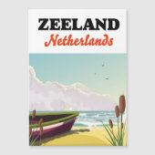 Zeeland Nederland strand reisposter (Voorkant)