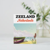 Zeeland Nederland strand reisposter (Staand voorkant)