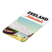 Zeeland Nederland strand reisposter Magneet (Linkerzijde)