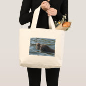 Zeeleeuw Grote Tote Bag (Voorkant (product))