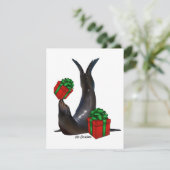 Zeeleeuw - kerstkaart (Staand voorkant)