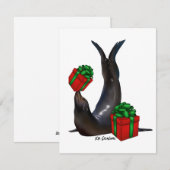 Zeeleeuw - kerstkaart (Voorkant / Achterkant)