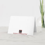 Zeeleeuw notecard kaart (Achterkant)