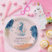 zeeleven | Seahorse Baby shower Papier Papieren Bordje (Feest)