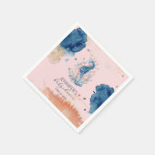 zeeleven | Seahorse Baby shower Papier Servet (Hoek)