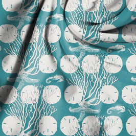 Zeeleven Stof Sand Dollars Koraal Patroon