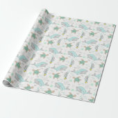 Zeeleven Walvissen en Schildpadden Cadeaupapier (Uitgerold)