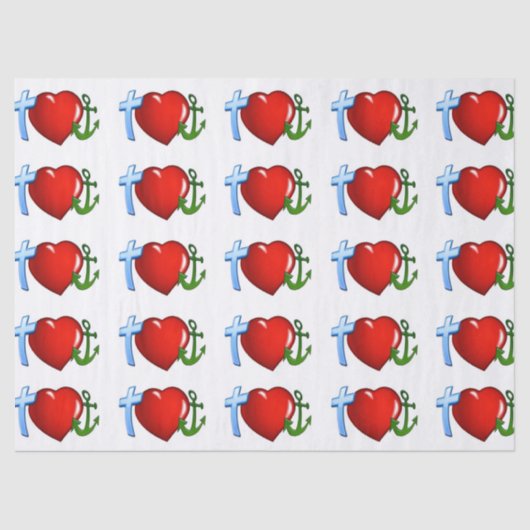 zeelieden houden van jesustissuepapier tissuepapier (Voorkant)