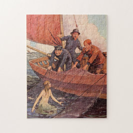  zeelieden Zeemeermin vangen Legpuzzel