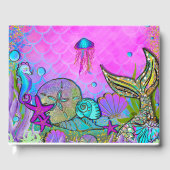 Zeelui en zeeluiken Roze Sparkly Party Gastenboek (Voorkant)