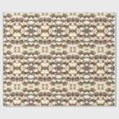 Zeeluiken Pattern Summer Natural Shades of Brown Cadeaupapier (Vlak)