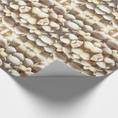 Zeeluiken Pattern Summer Natural Shades of Brown Cadeaupapier (Hoek)