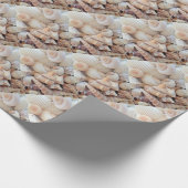 Zeeluiken, zomerexotische tropische fotografie cadeaupapier (Hoek)