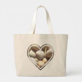 Zeeluilen Zomer Ziekenstrand Grote Tote Bag (Achterkant)