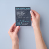 Zeemaand minimale schoonmaakbeurtvoorziening flyer (Hand)