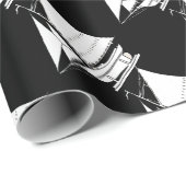 zeemaassilhouetdruk cadeaupapier (Rol Hoek)