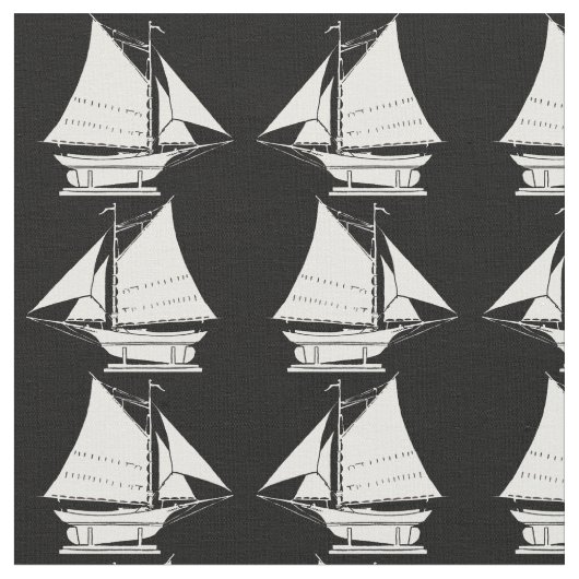 zeemaassilhouetdruk stof (Close Up)