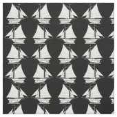 zeemaassilhouetdruk stof (Swatch)