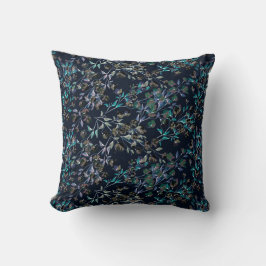  zeemacht blauw elegant Dainty Floral Pattern Kussen