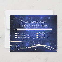 Zeemacht blauw huwelijk ruimtevaart Galaxy Infinit RSVP Kaartje