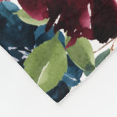 Zeemacht, bloemen, Baby, 1 jaar Milestone Fle Fleece Deken (Hoek)