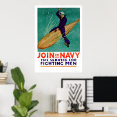 Zeemacht, dienst voor de bestrijding van Mannen (U Poster (Thuiskantoor)