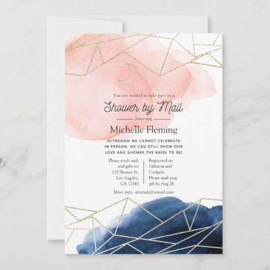 Zeemacht en blindgeometrische schoeisel per post kaart (Voorkant)