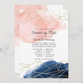 Zeemacht en blindgeometrische schoeisel per post kaart