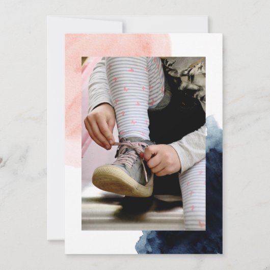 Zeemacht en Blush geometrische vierling van het le Kaart (Achterkant)