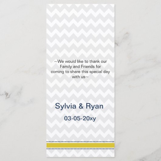 Zeemacht en geelstaarten menu (Achterkant)