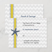 Zeemacht en geelstaarten RSVP kaartje (Voorkant / Achterkant)
