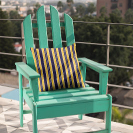 Zeemacht en gele strepen kussen