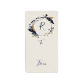 Zeemacht en gouddoezelaar en olievlek, van etiket (Voorkant)