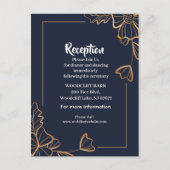 Zeemacht en gouden bloem aankondigingskaart (Voorkant)