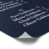 Zeemacht en gouden bloem poster (Hoek)