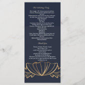 Zeemacht en gouden bloem programmakaart (Achterkant)