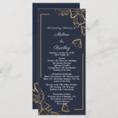 Zeemacht en gouden bloem programmakaart (Voorkant / Achterkant)