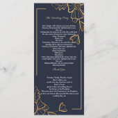 Zeemacht en gouden bloem programmakaart (Achterkant)