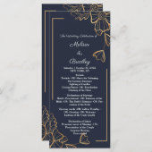 Zeemacht en gouden bloem programmakaart (Voorkant / Achterkant)