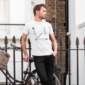 Zeemacht en grijze legant modern Abstract T-shirt