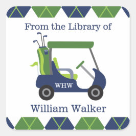 Zeemacht en Groen Golf — Aangepaste tickers Vierkante Sticker