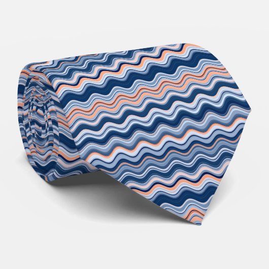 Zeemacht en koraalmoerassen stropdas (Opgerold)