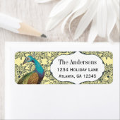 Zeemacht en mosterd Vogellabel Etiket (Insitu)