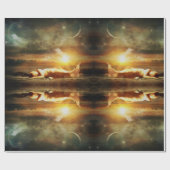 Zeemacht en oceaan cadeaupapier (Vlak)